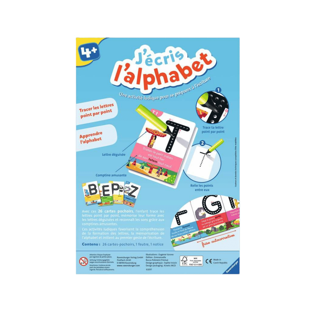 J’écris l’alphabet (FR) JEUX - Éducatif