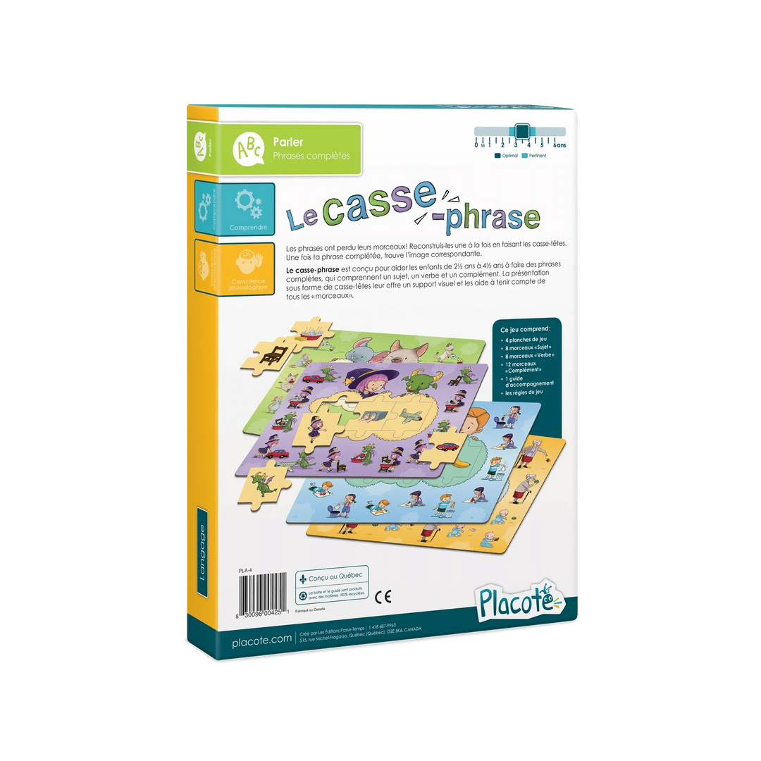 Le casse-phrase (FR) JEUX - Éducatif