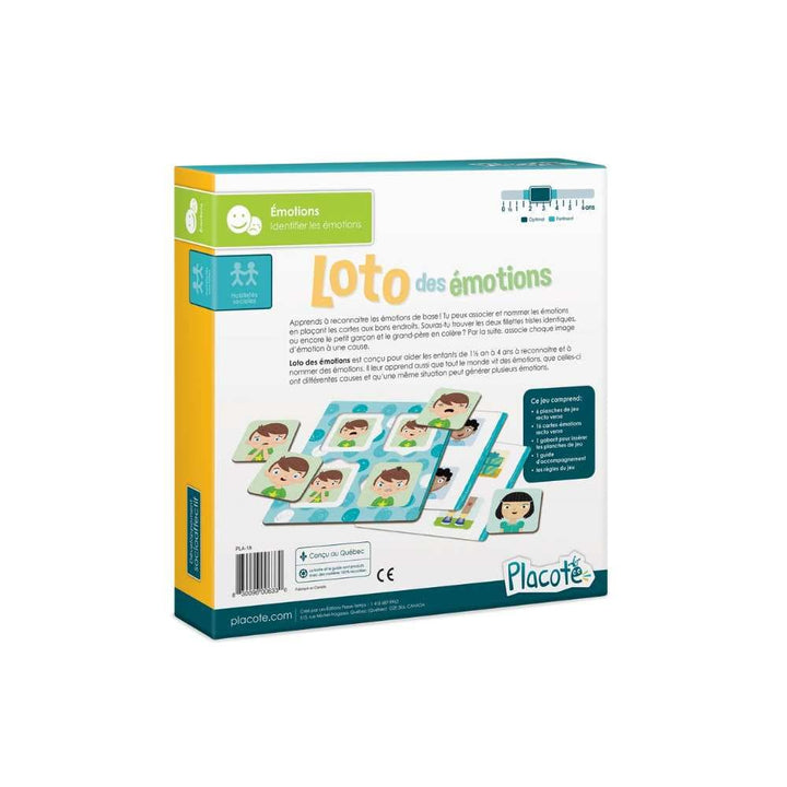 Loto des émotions (FR) JEUX - Éducatif