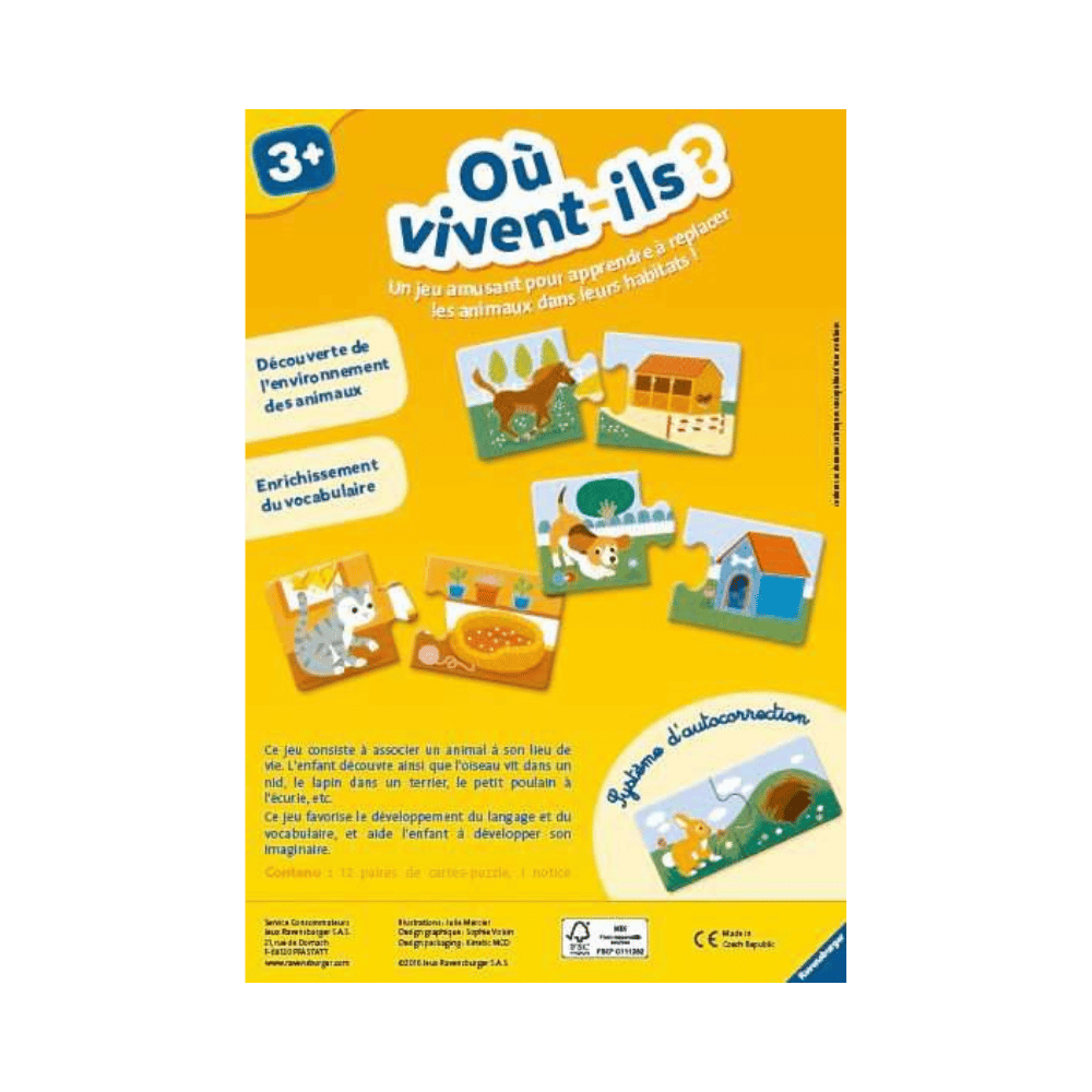 Où vivent-ils? (FR) JEUX - Éducatif