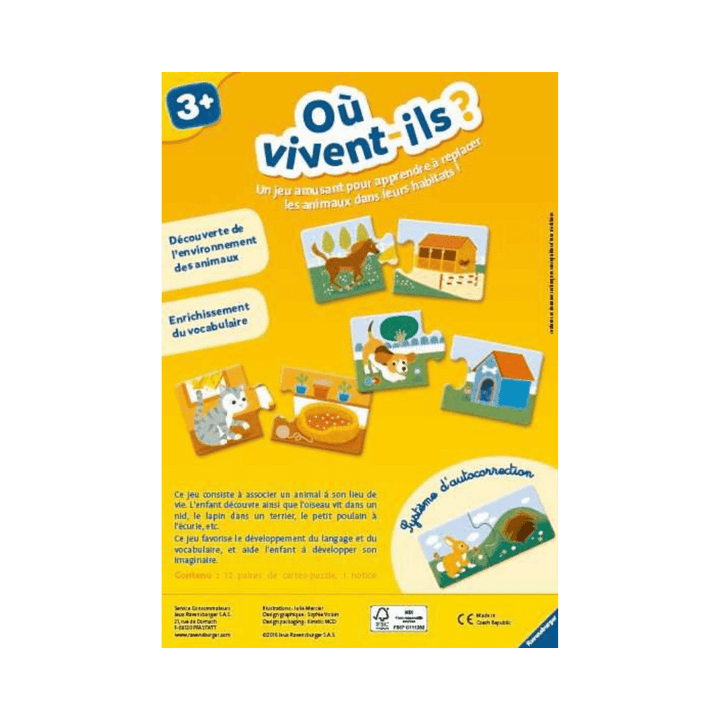 Où vivent-ils? (FR) JEUX - Éducatif