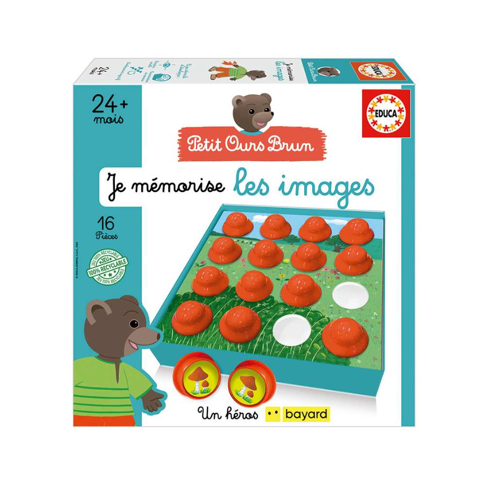 Petit ours brun - Je mémorise les images (FR) JEUX - Éducatif