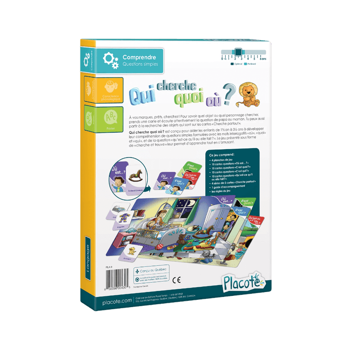 Qui cherche quoi où? (FR) JEUX - Éducatif