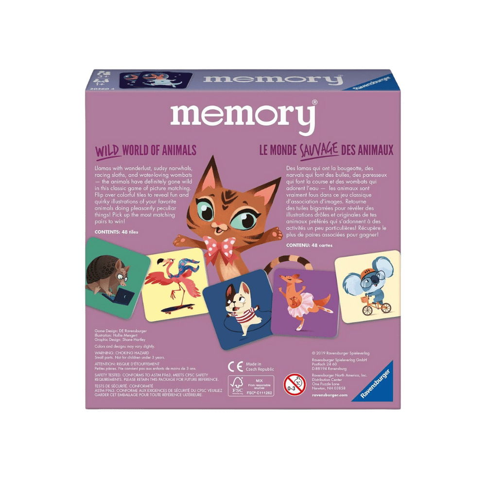 Memory: Le monde sauvage des animaux (ML) JEUX - Enfants - Enfants 3 ans +