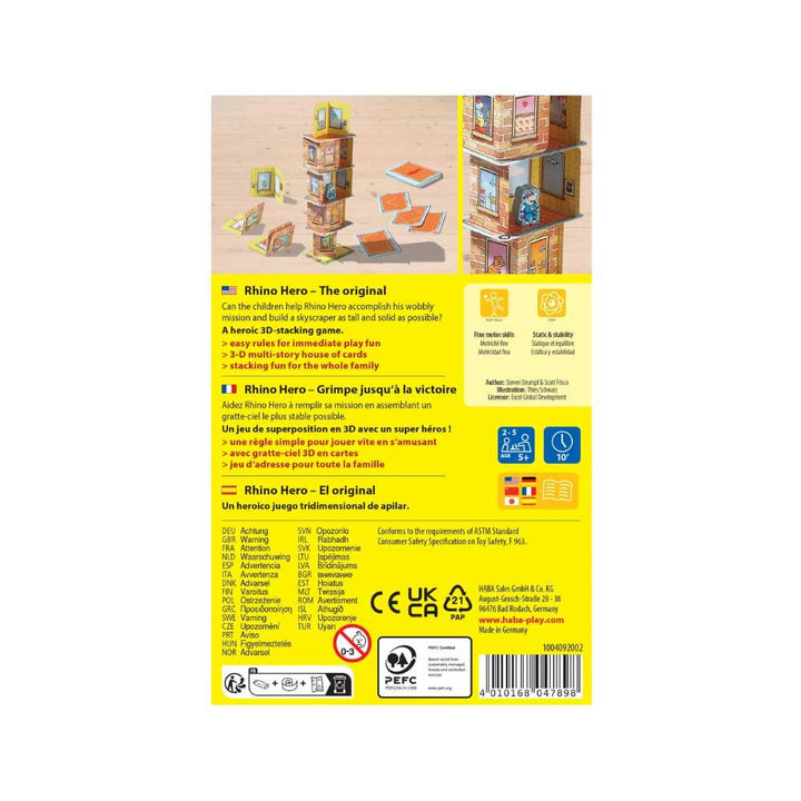 Rhino Hero (ML) JEUX - Enfants - Enfants 5 ans +
