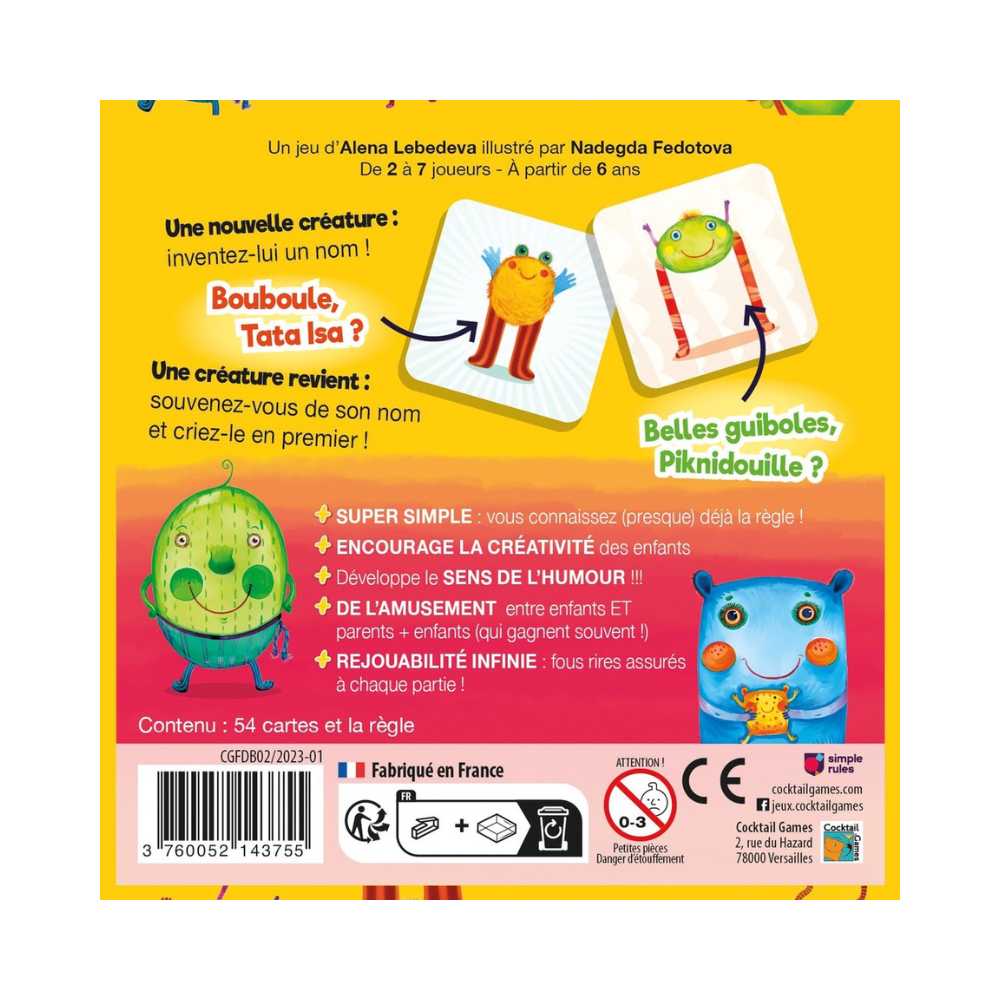 Face de bouc (FR) JEUX - Enfants - Enfants 6 ans +