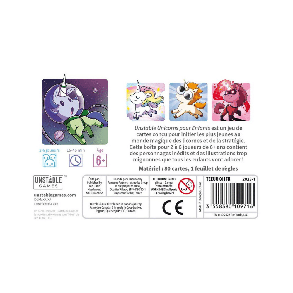 Unstable Unicorns pour enfants (FR) JEUX - Enfants - Enfants 6 ans +