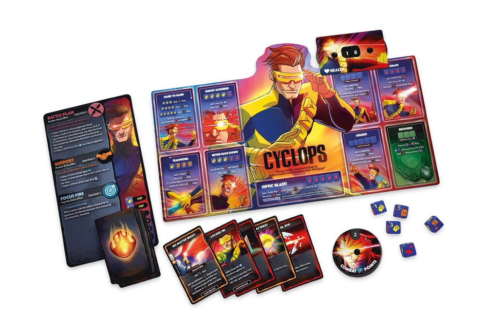 JEUX - Famille Marvel Dice Throne: X-men - Cyclops, Gambit, Rogue and Jean Grey (EN) LAs des jeux