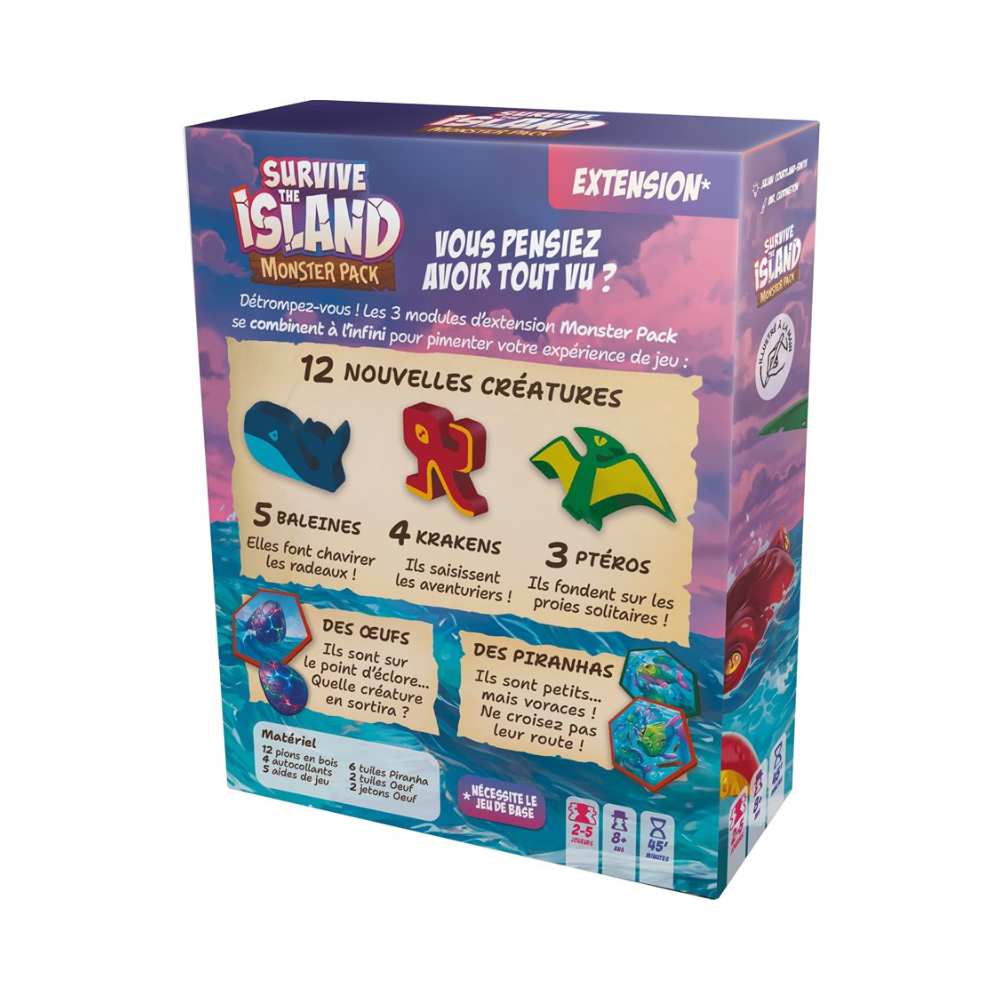 Survive The Island: ext. Monster Pack (FR) JEUX - Famille