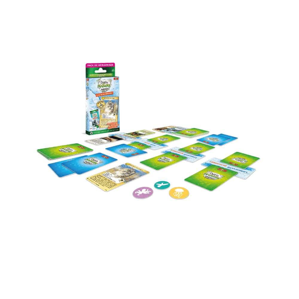 Défis Nature Protect - Pack de démarrage: Panthère des neiges (FR) JEUX - Jeux de cartes - Défis Nature Protect - Pack de démarrage