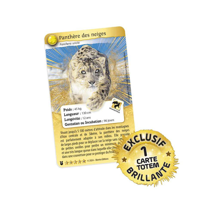 Défis Nature Protect - Pack de démarrage: Panthère des neiges (FR) JEUX - Jeux de cartes - Défis Nature Protect - Pack de démarrage