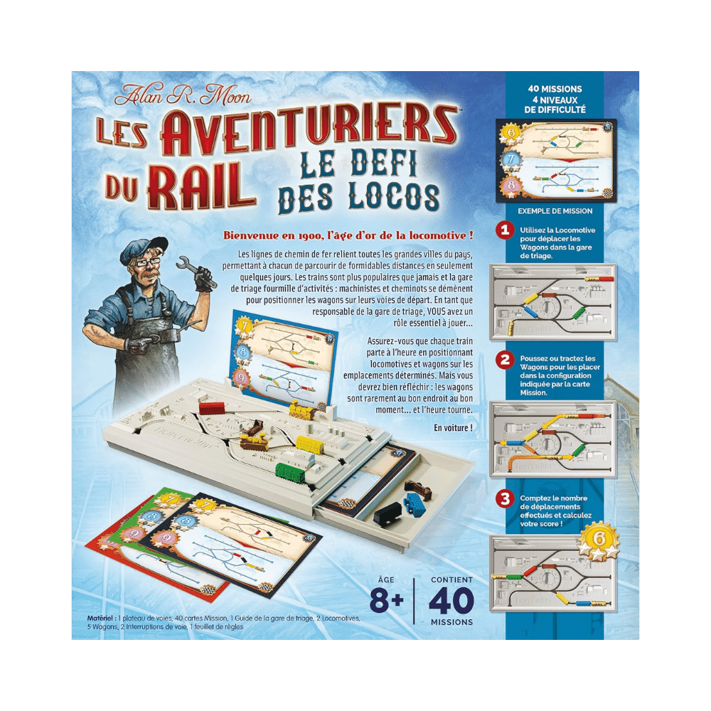 Logiquest - Les Aventuriers du Rail (FR) JEUX - Solo