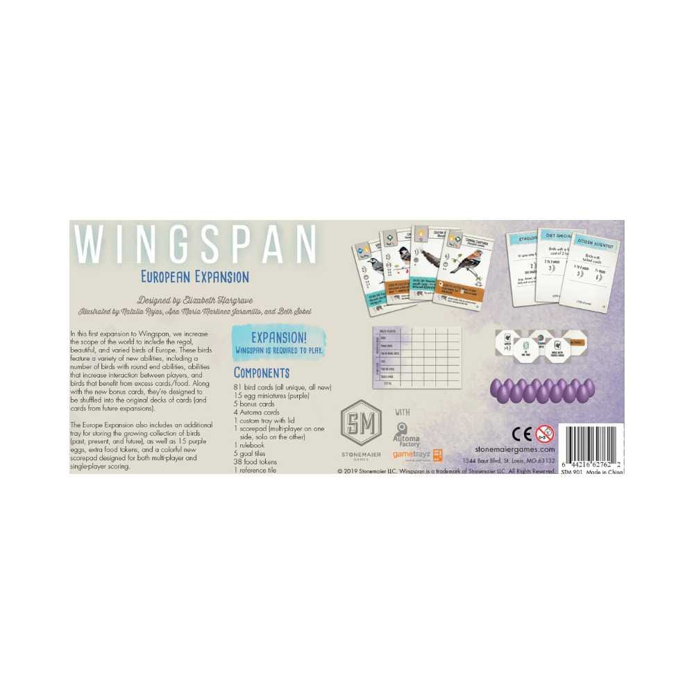 Wingspan: European Exp. (EN) JEUX - Stratégie - Stratégie intermédiaire