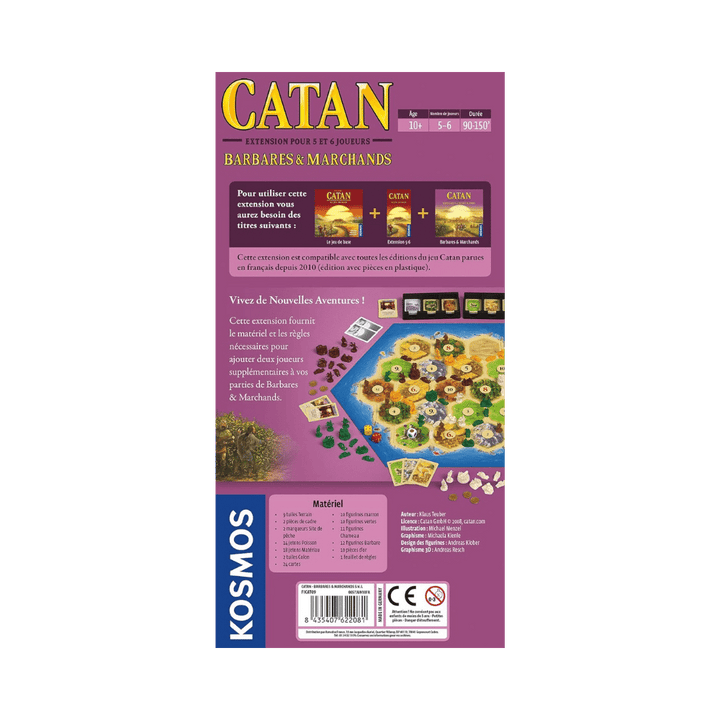 Catan: Ext. Barbares et marchands - 5/6 joueurs (FR) JEUX - Stratégie - Stratégie léger