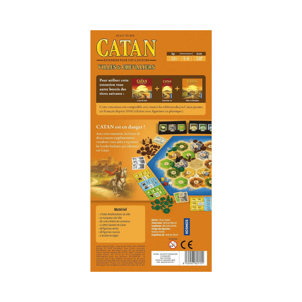 Catan: Ext. Villes et chevaliers - 5/6 Joueurs (FR) JEUX - Stratégie - Stratégie léger