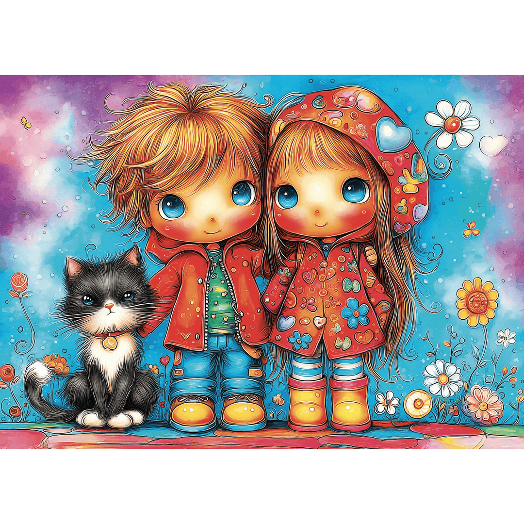 Joyful Childhood Trio (1000pcs) CASSE-TÊTE - 1000 morceaux