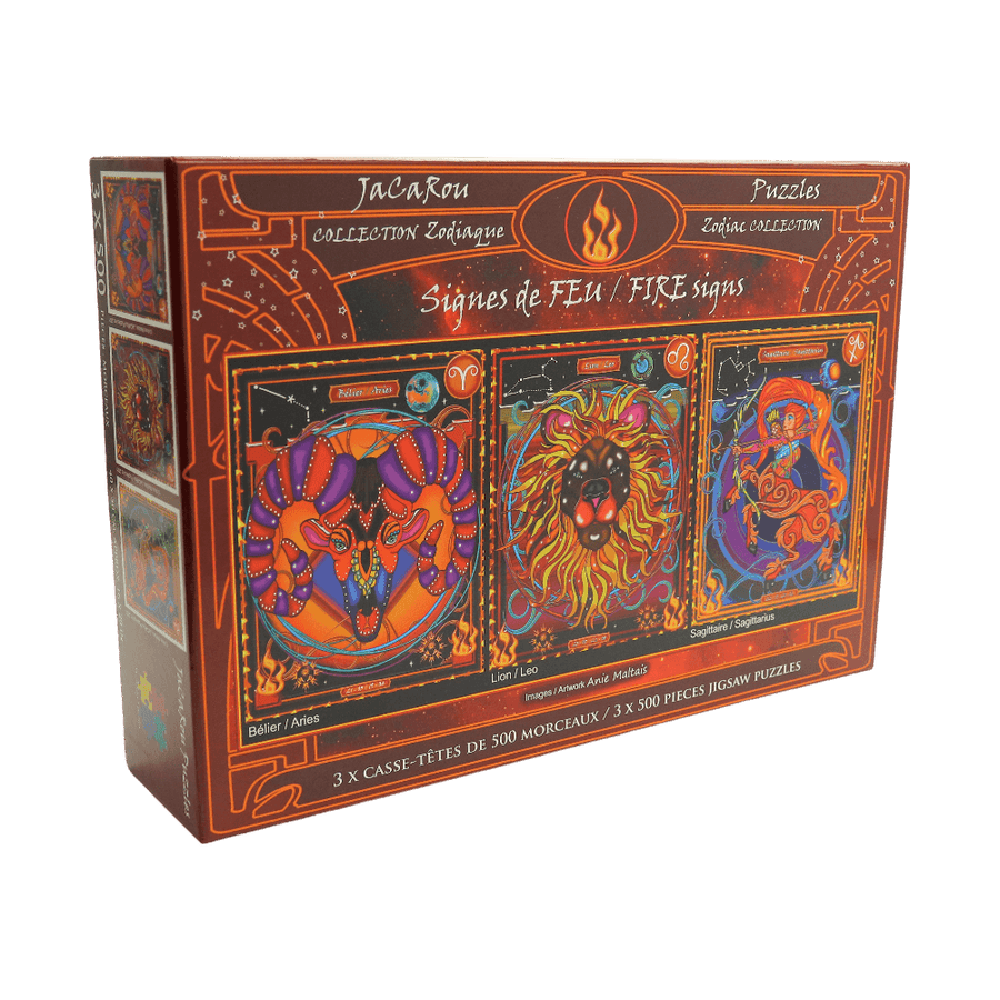Signes de feu | Fire Signs | Casse-tête JaCaRou puzzle| Achat en ligne