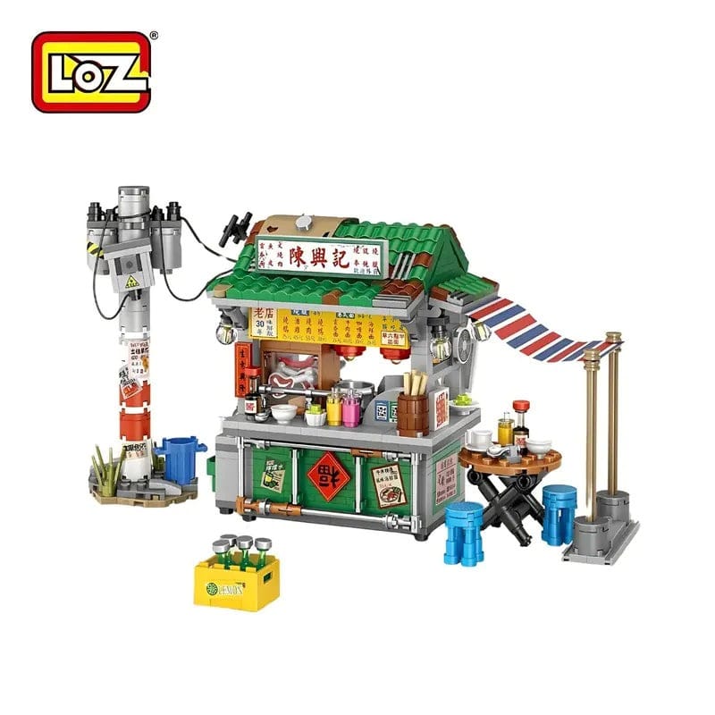 Kiosque de nouilles de rue (665pcs) PASSE-TEMPS - Jouets - Jouets Construction