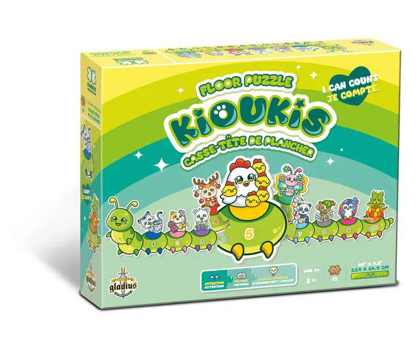 Kioukis - Casse tête Je Compte CASSE-TÊTE - 2 - 24 morceaux