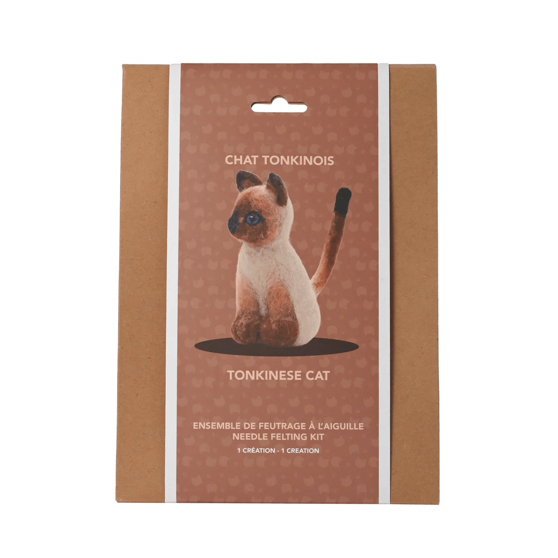 Kit de feutrage à l'aiguille - Chat Tonkinois (ML) PASSE-TEMPS - Bricolages