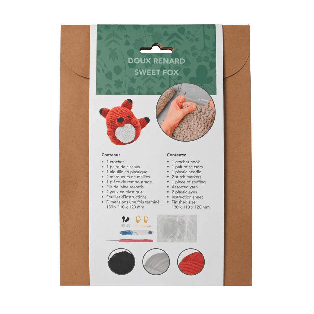 Kit DIY Crochet: Doux renard (ML) PASSE-TEMPS - Bricolages