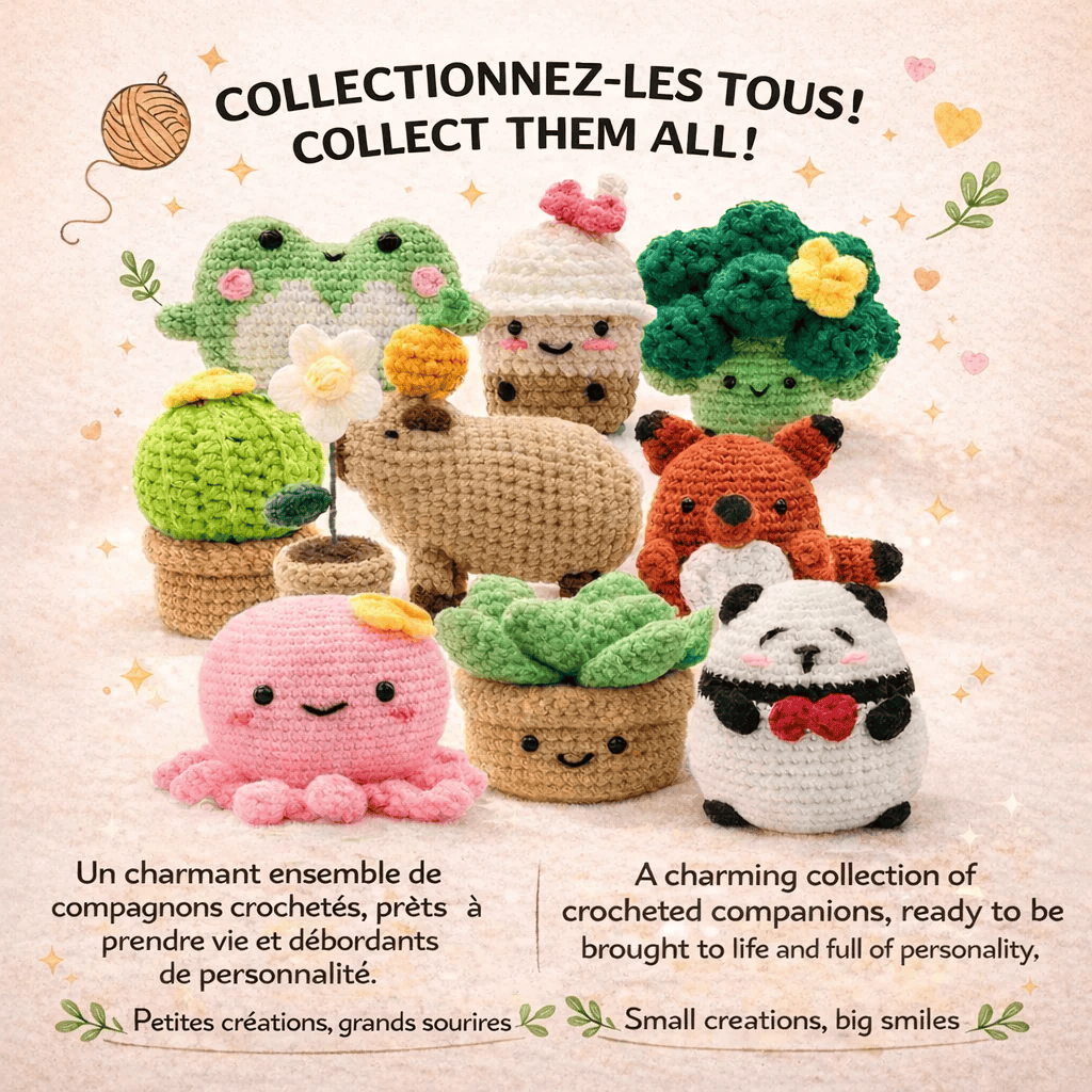 Kit DIY Crochet: Doux renard (ML) PASSE-TEMPS - Bricolages