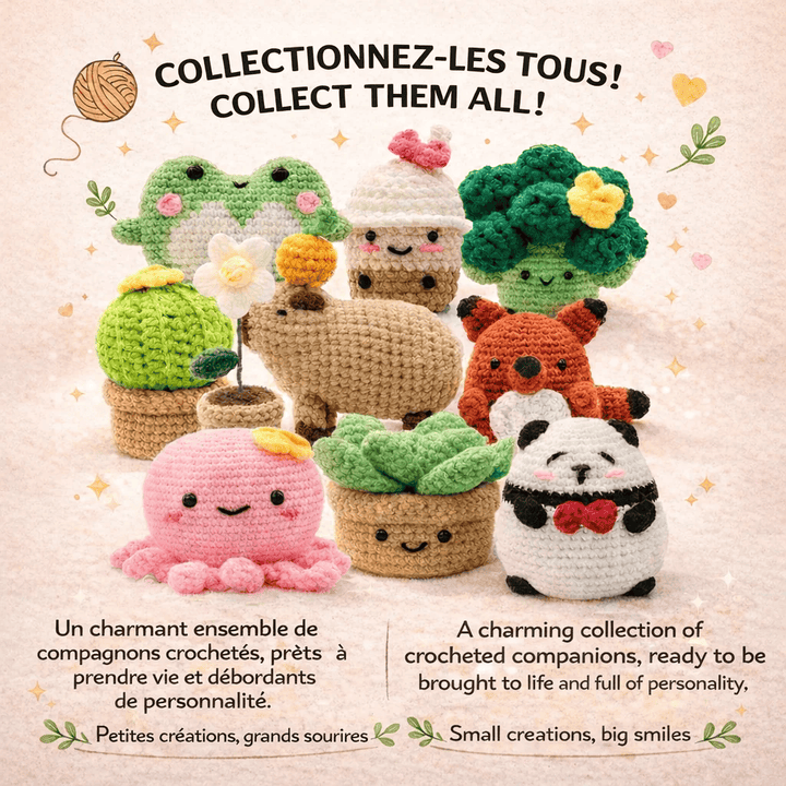 Kit DIY Crochet: Doux renard (ML) PASSE-TEMPS - Bricolages
