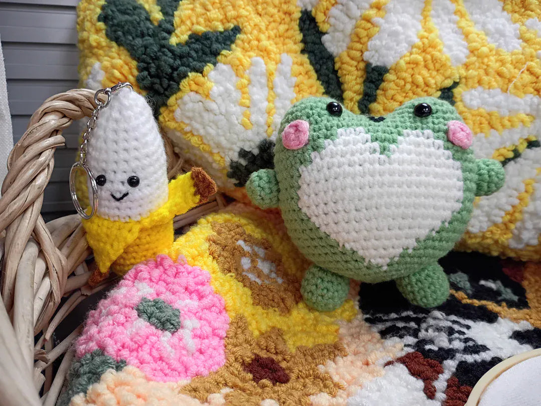 Kit DIY Crochet: Petite Grenouille (ML) PASSE-TEMPS - Bricolages