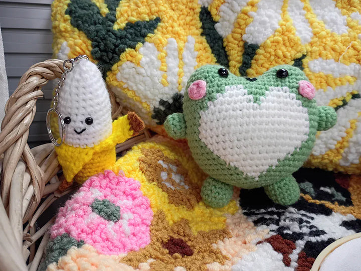 Kit DIY Crochet: Petite Grenouille (ML) PASSE-TEMPS - Bricolages
