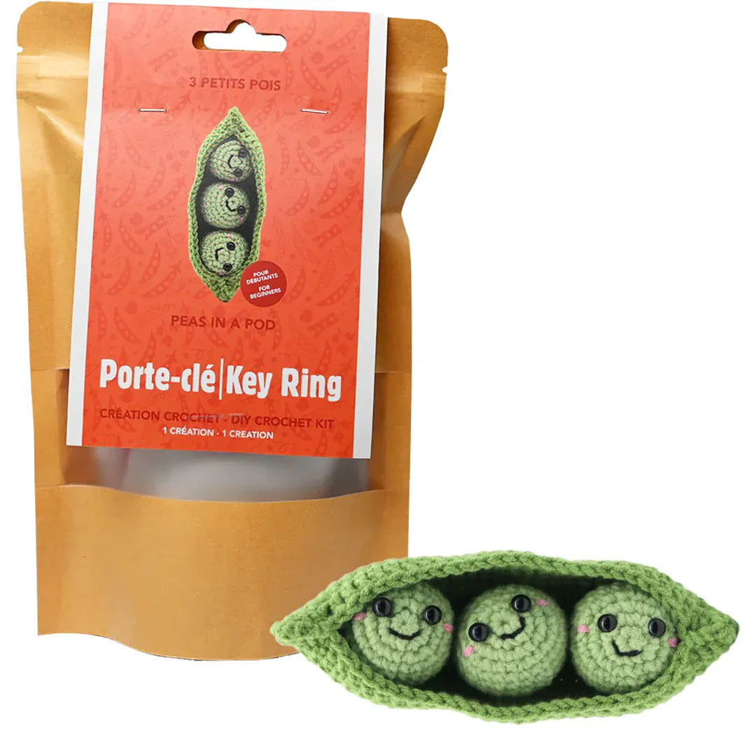 Kit DIY Crochet: Porte-Clés Petits Pois (ML) PASSE-TEMPS - Bricolages