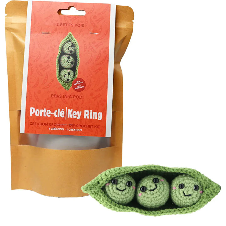 Kit DIY Crochet: Porte-Clés Petits Pois (ML) PASSE-TEMPS - Bricolages