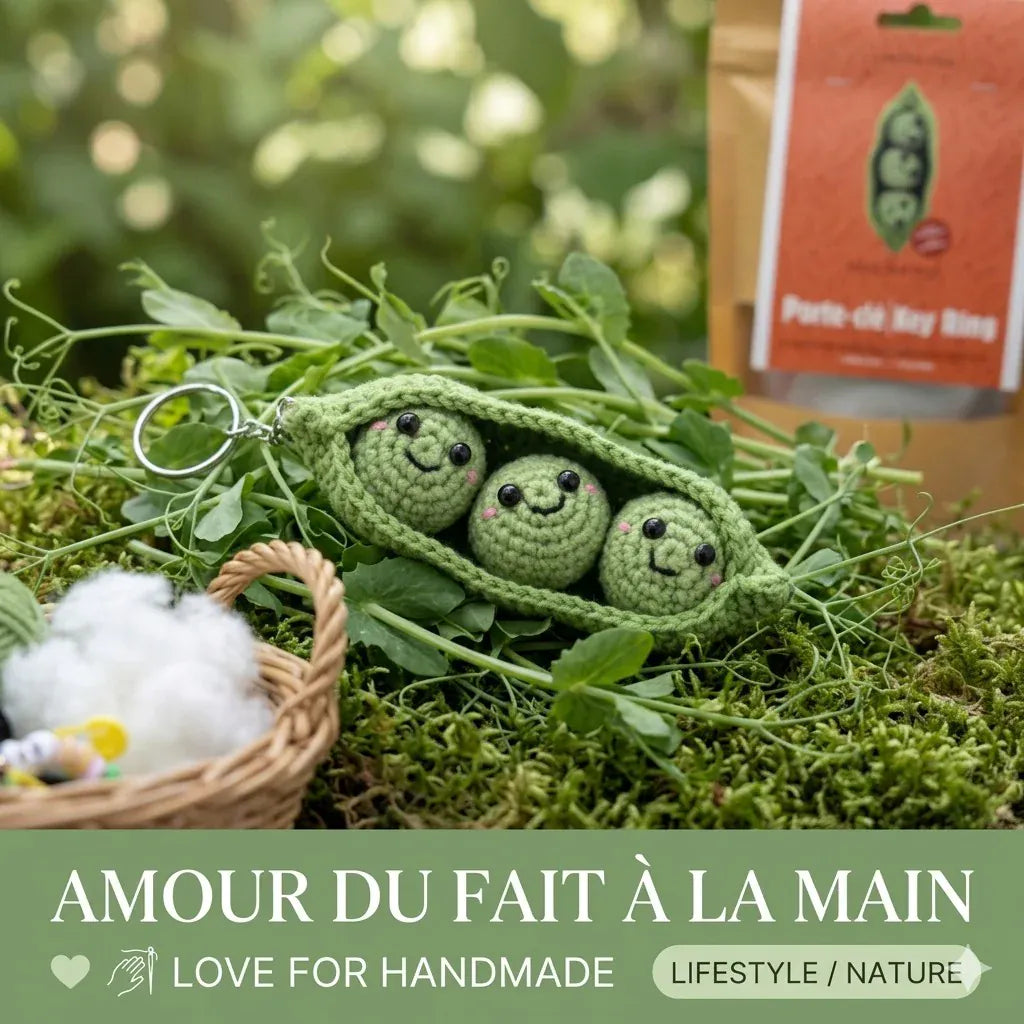 Kit DIY Crochet: Porte-Clés Petits Pois (ML) PASSE-TEMPS - Bricolages