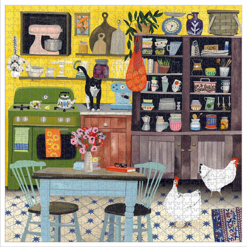 Kitchen Chickens eeBoo square puzzle 1000 pcs Achat en ligne L'As des jeux