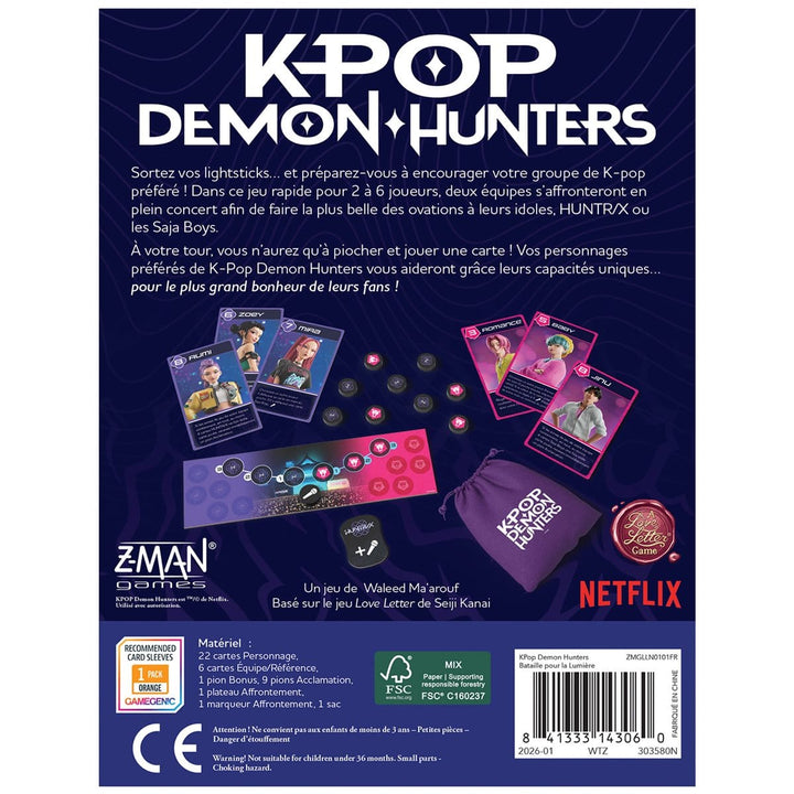 KPop Demon Hunters - Battle for the Spotlight - Un jeu Love Letter (FR) JEUX - Famille