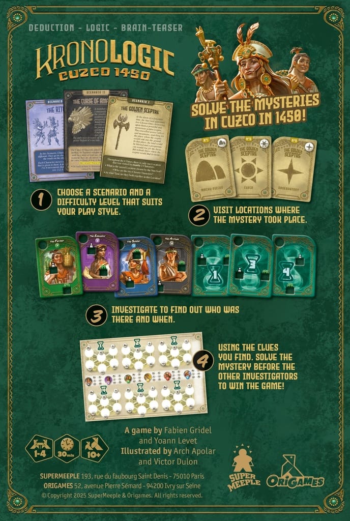 Kronologic: Cuzco 1450 (EN) JEUX - Détective &amp; évasion