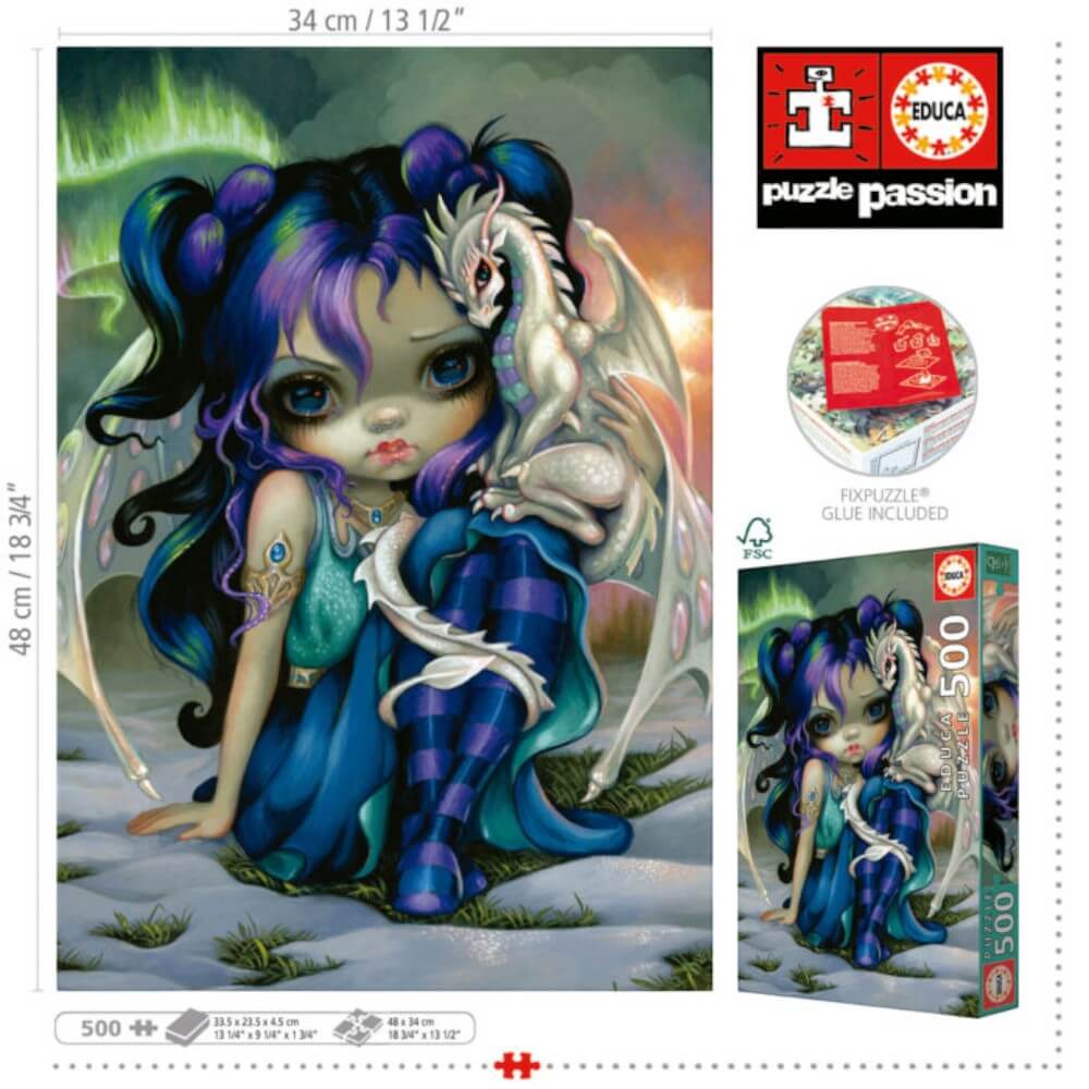 Dragon de givre casse-tête Educa | Frost Dragonling Educa Puzzle