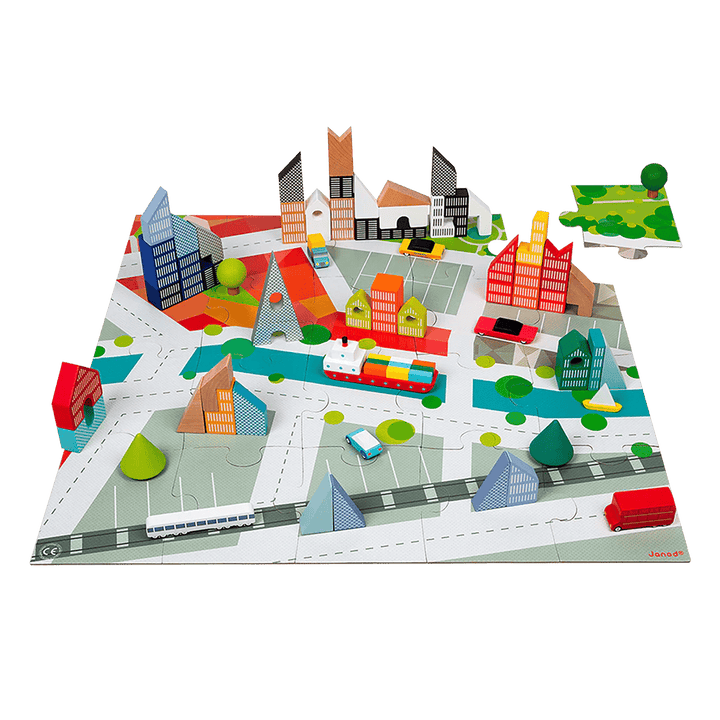 Kubix Set de 60 Blocs & Ville (ML) PASSE-TEMPS - Jouets - Jouets Construction