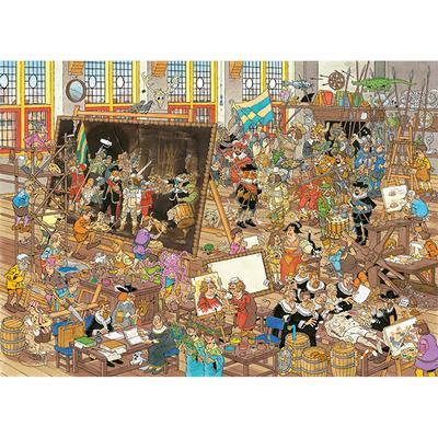 Jan van Haasteren: L'atelier de Rembrant / La gallerie des curiosités (2 x 1000 pcs)