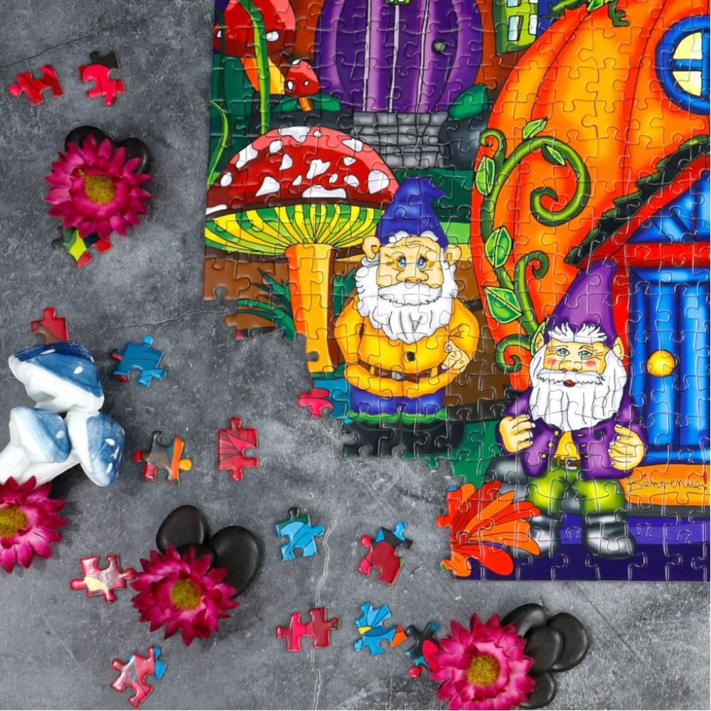 Dans mon jardin casse-tête JaCaRou | Hiding In My Garden Puzzle 