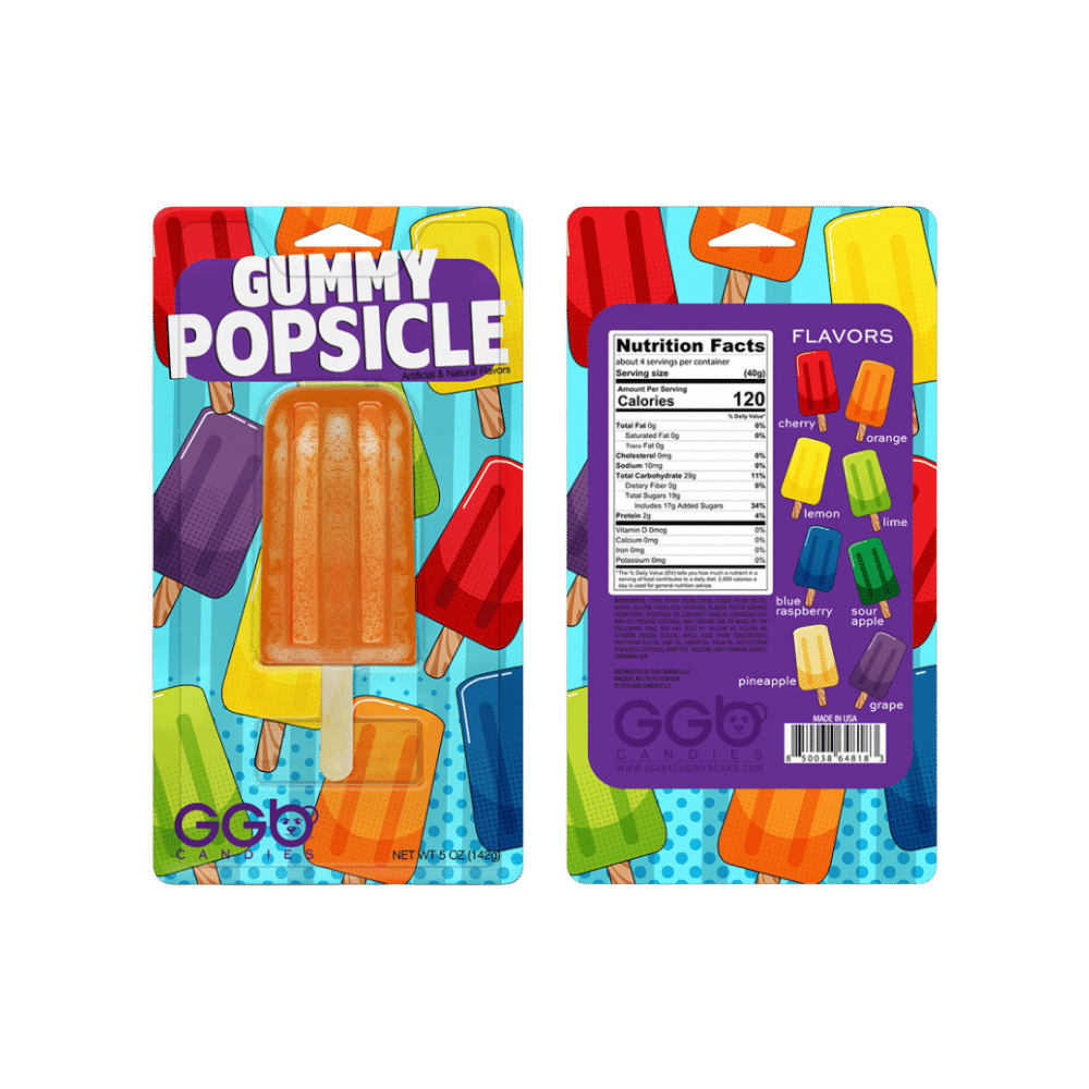 Gummy Popsicle - Orange  (241g)