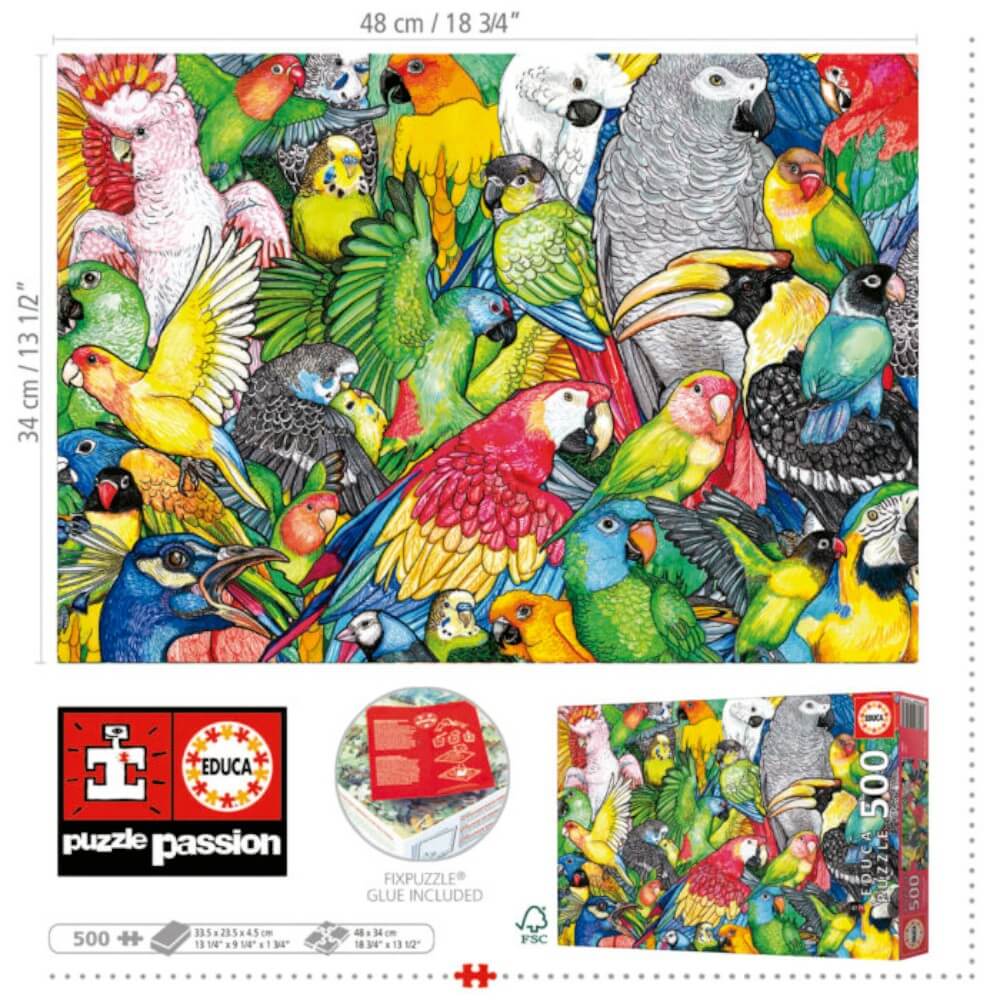 Perroquets casse-tête Educa | Parrots Educa Puzzle buy online