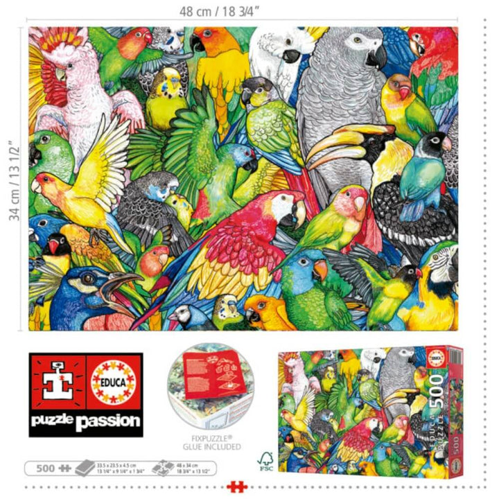 Perroquets casse-tête Educa | Parrots Educa Puzzle buy online