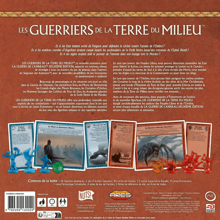 La Guerre de l'Anneau : Ext. Guerriers de la Terre du Milieu (FR) JEUX - Stratégie - Stratégie avancé