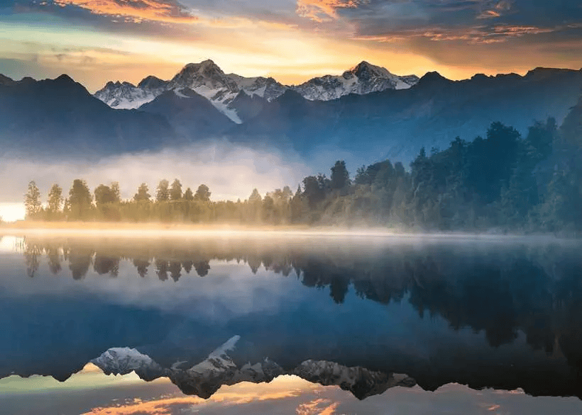 Lake Matheson, New Zealand (1000 pcs) CASSE-TÊTE - 1000 morceaux