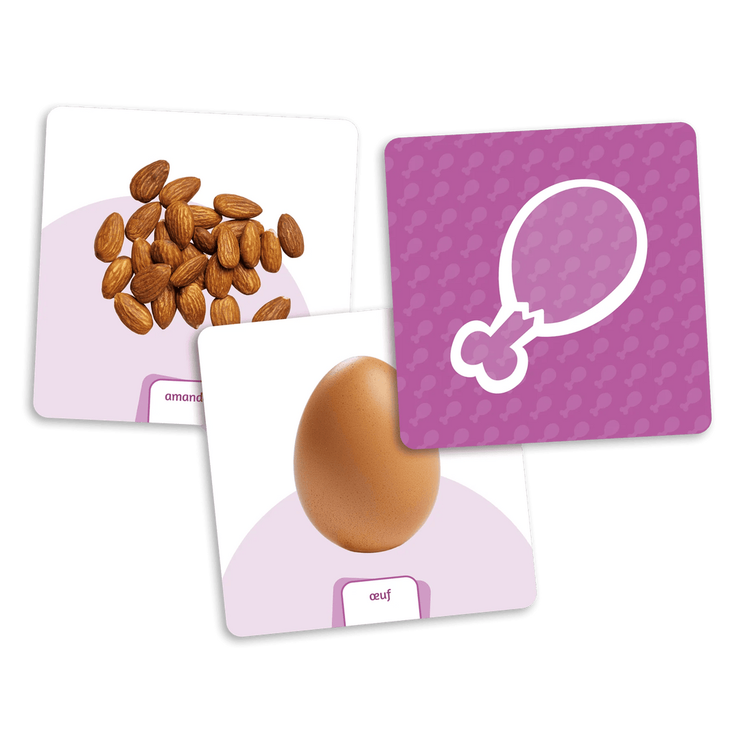 Le dé des premiers mots - Ext. les aliments (FR) JEUX - Éducatif