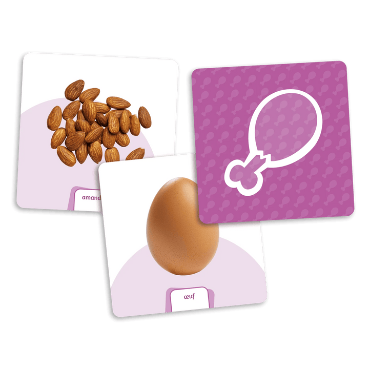 Le dé des premiers mots - Ext. les aliments (FR) JEUX - Éducatif