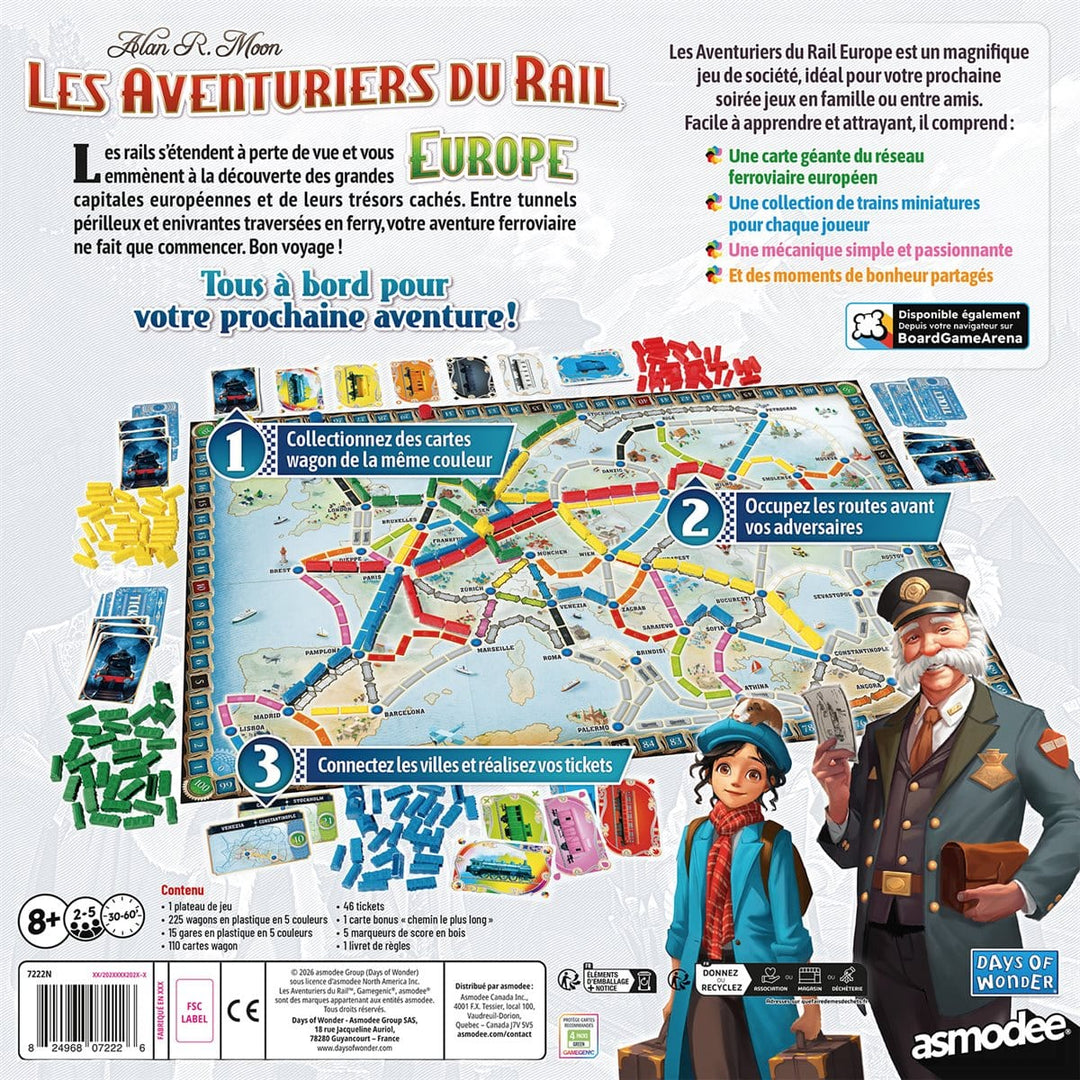 Les Aventuriers du Rail - Europe -  Refresh (FR) JEUX - Famille