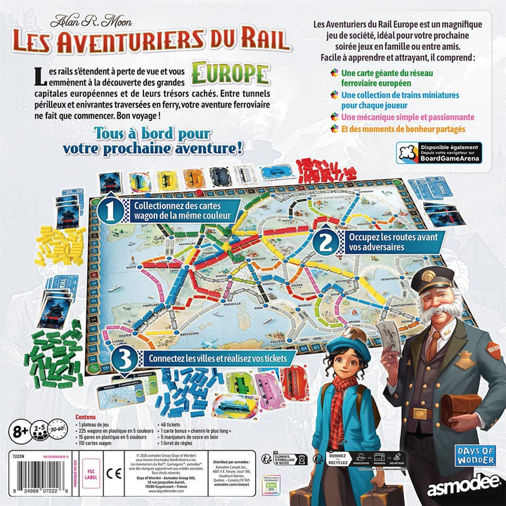 Les Aventuriers du Rail - Europe -  Refresh (FR) JEUX - Famille