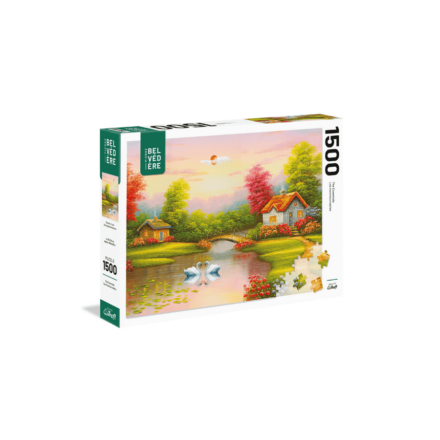 Les cygnes (1500 pcs) CASSE-TÊTE - 1500 morceaux