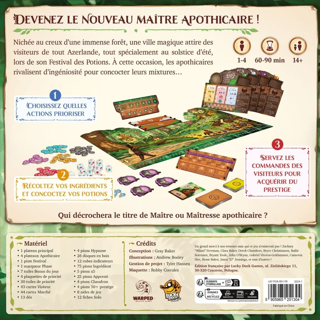 Les Potions d'Azerlande (FR) JEUX - Stratégie - Stratégie intermédiaire